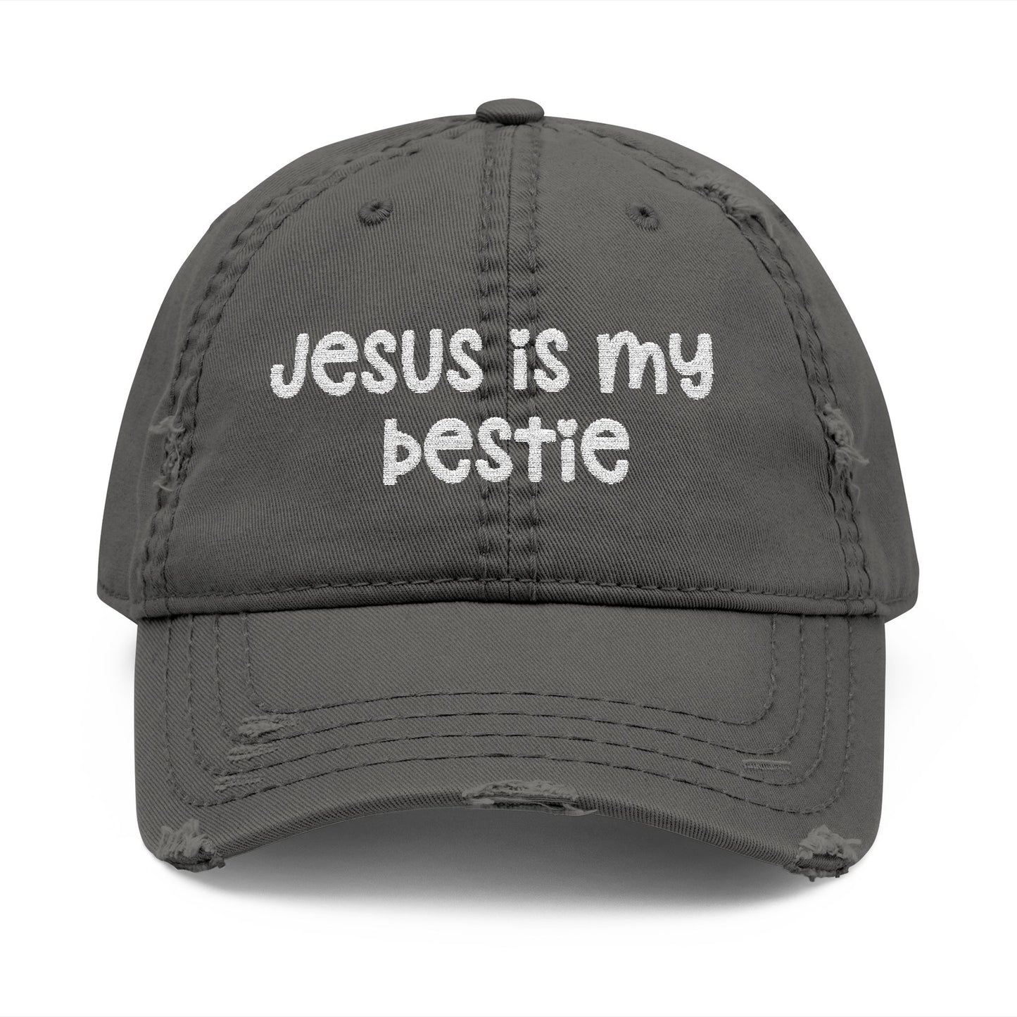 'Jesus is My Bestie' Embroidered Cap
