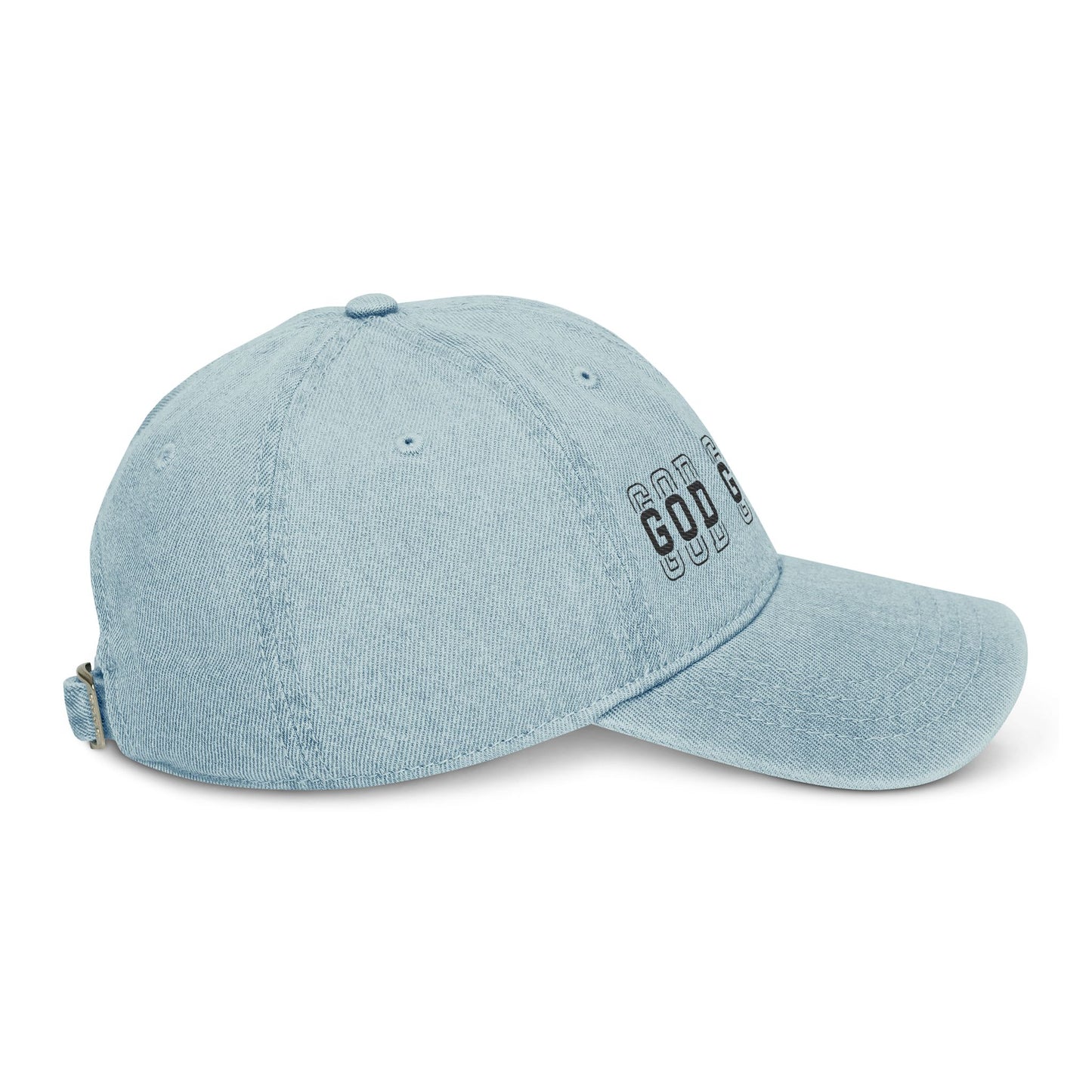 Denim "GOD GOT ME" Cap