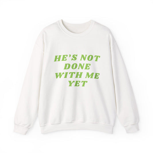 Floral Cross Crewneck | He's not done with me yet